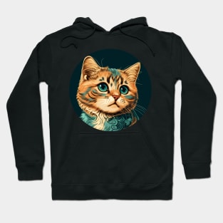 Sad Cat Face Cute Funny Hoodie